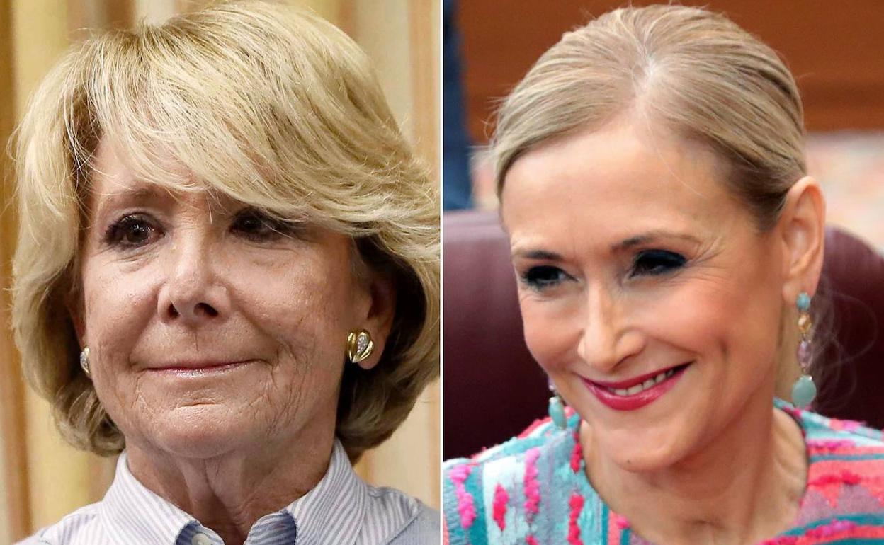 Esperanza Aguirre y Cristina Cifuentes.