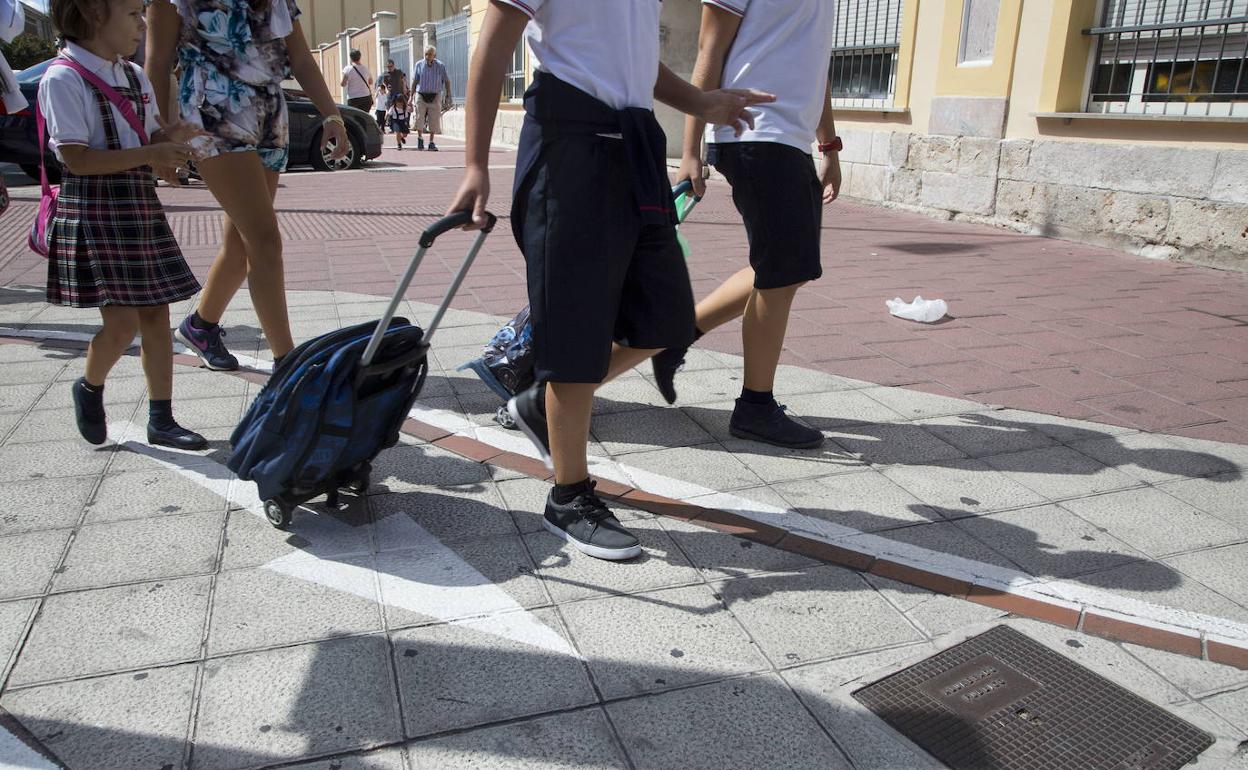 Primer día de colegio tras las vacaciones de verano.