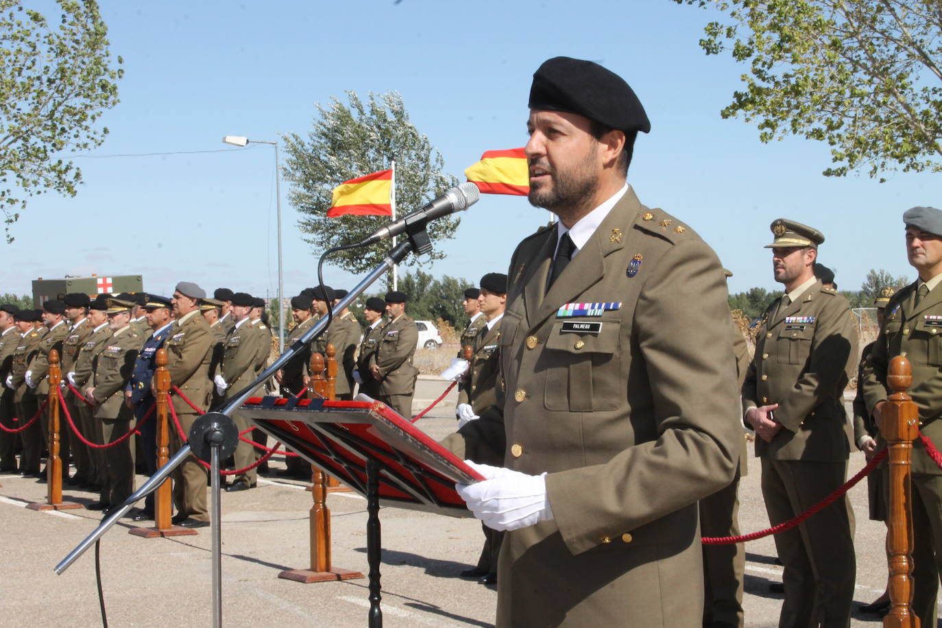 Fotos: El teniente coronel Carlos Palmero, nuevo jefe del Grupo de Caballería Acorazado &#039;Villaviciosa&#039;