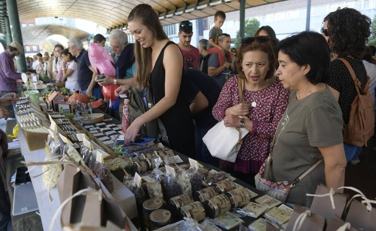 Fotos: Mercado ecológico en la Plaza de España