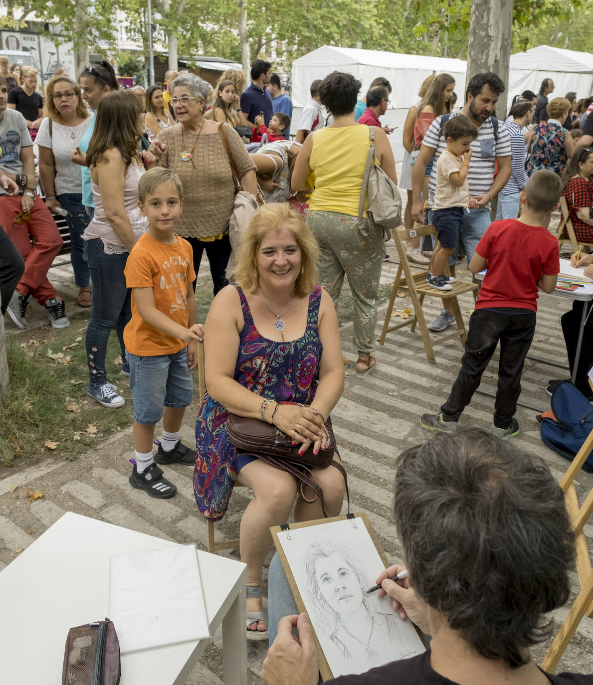 Fotos: Caricaturistas en la Acera de Recoletos