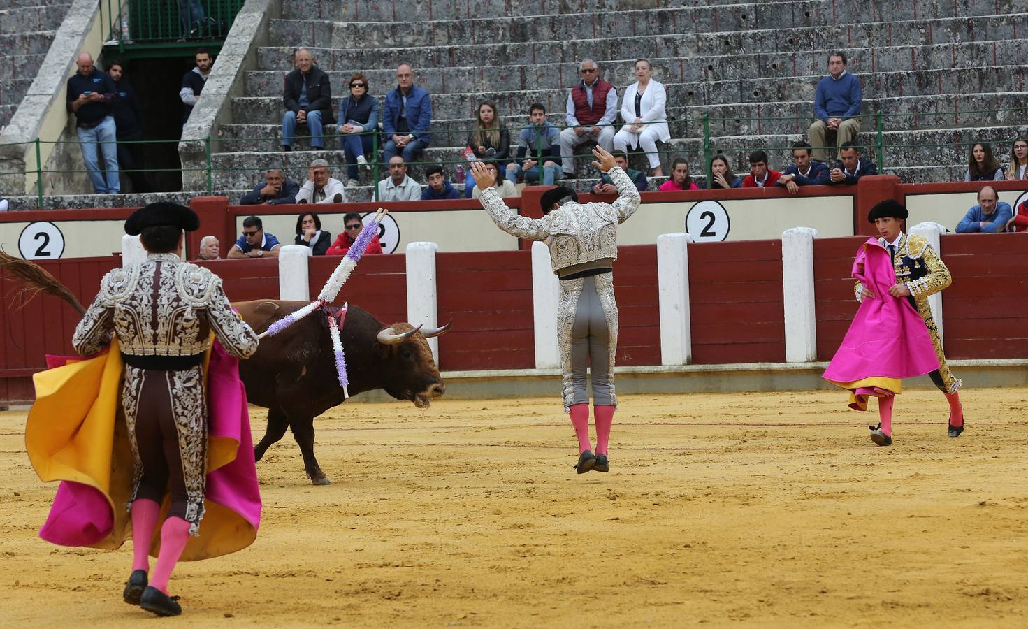 Con toros de la ganadería Torrealba para Marcos, Antonio Grande y Fernando Plaza