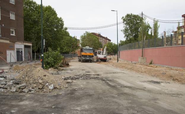 Obras por el túnel de Andrómeda–Gómez del Barco.