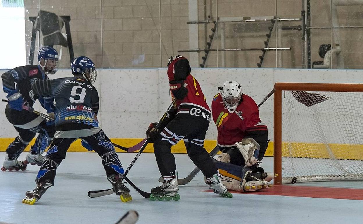 Imagen del último partido disputado entre pucelanos y mallorquines en Canterac 