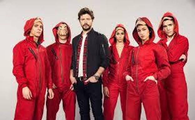 Protagonistas de la serie 'La casa de papel'.