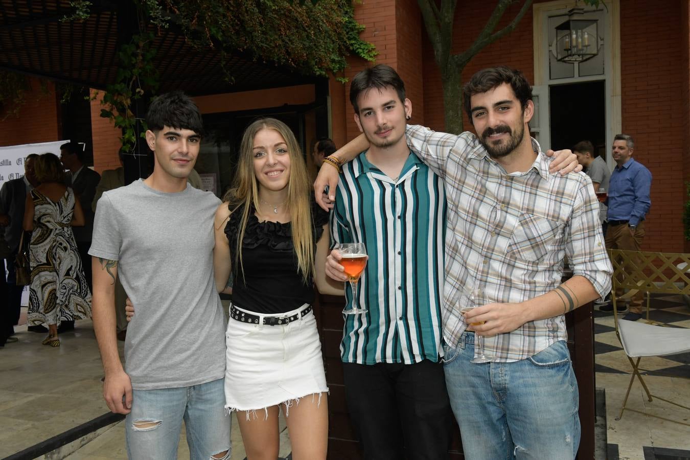 Los estudiantes en prácticas de El Norte Alfredo Sánchez, Miriam Conde, Julen Hernández y Óscar Blanco.