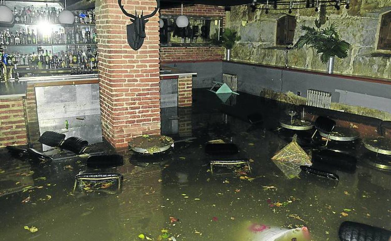 El Niño Perdido, anegado en la noche del martes.