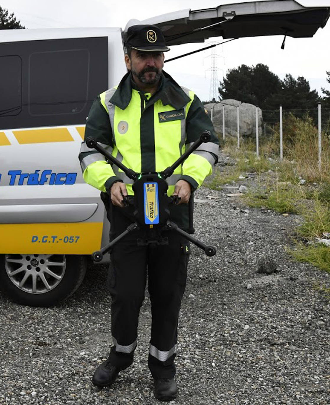 Drones de la DGT para la vigilancia de las carreteras de Segovia.PEDRO LUIS MERINO