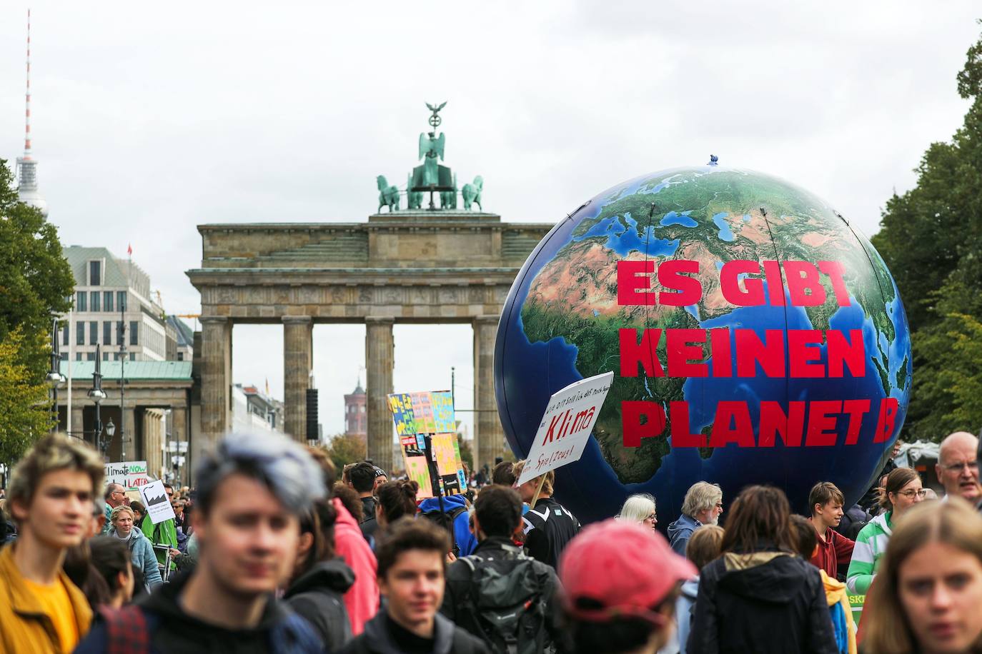 Manifestación en el centro de Berlín.