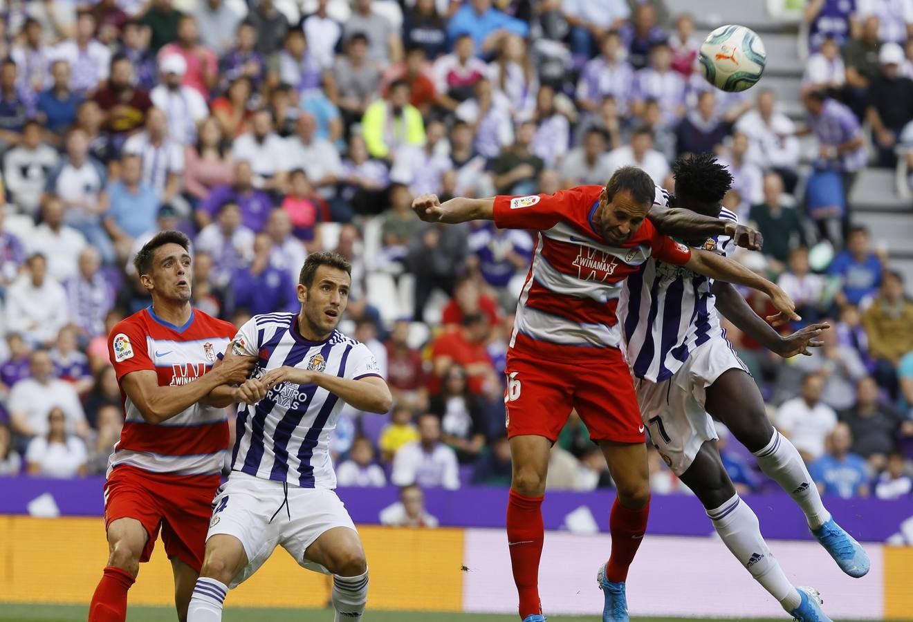 Óscar Plano adelantó al Real Valladolid después de una gran jugada llevada por Nacho, Guardiola y Toni Villa y empató Carlos Fernández