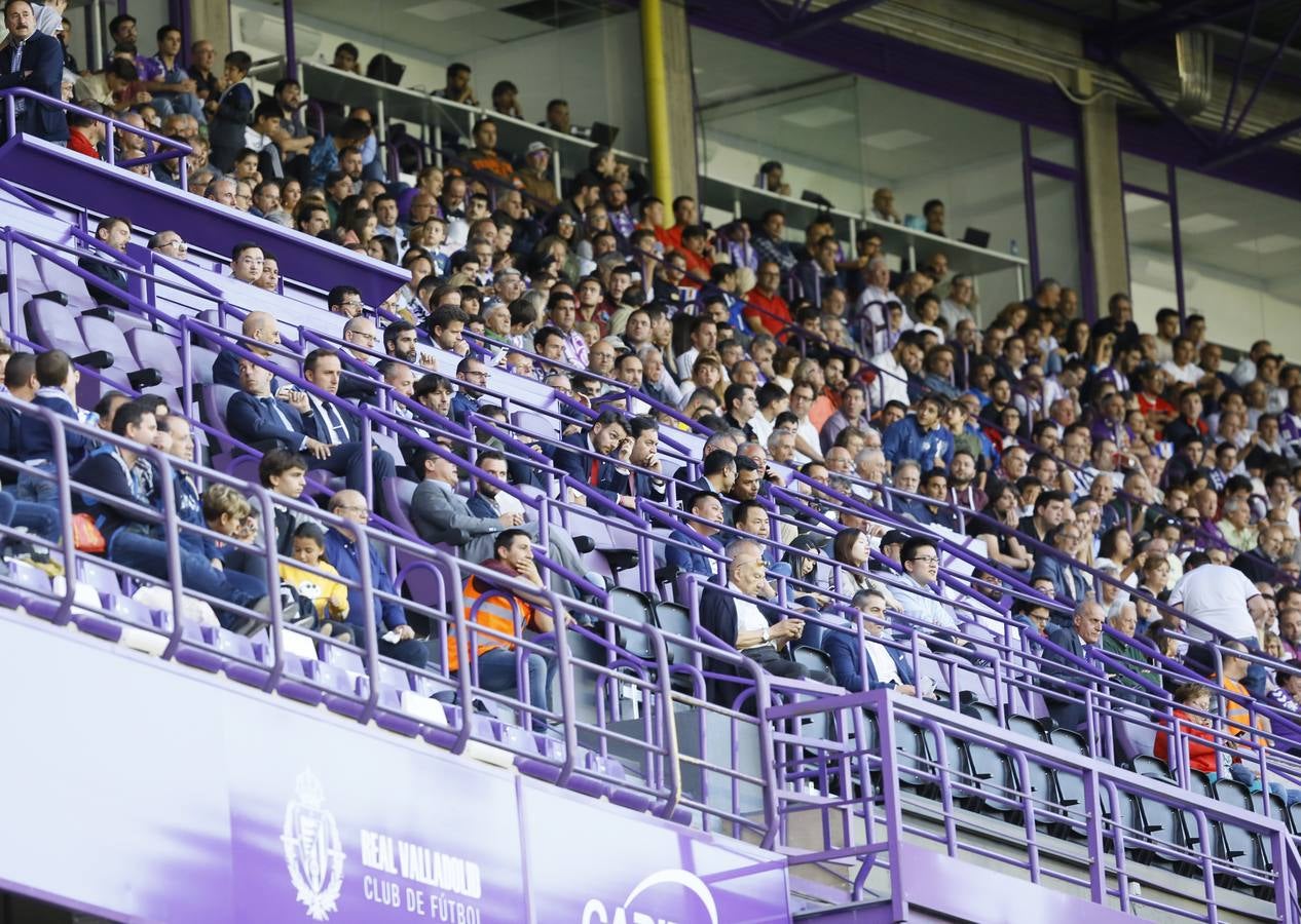 Óscar Plano adelantó al Real Valladolid después de una gran jugada llevada por Nacho, Guardiola y Toni Villa y empató Carlos Fernández