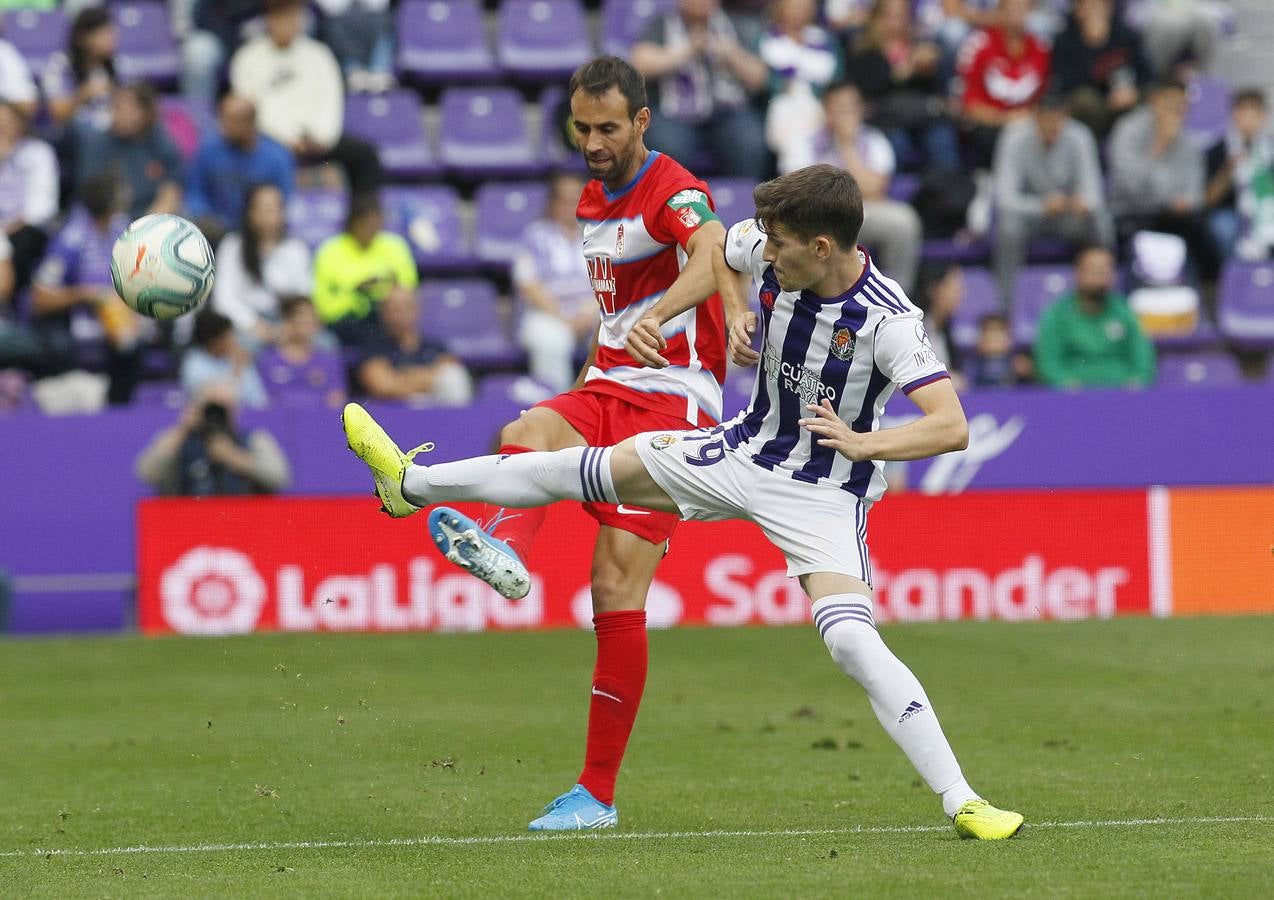 Óscar Plano adelantó al Real Valladolid después de una gran jugada llevada por Nacho, Guardiola y Toni Villa y empató Carlos Fernández