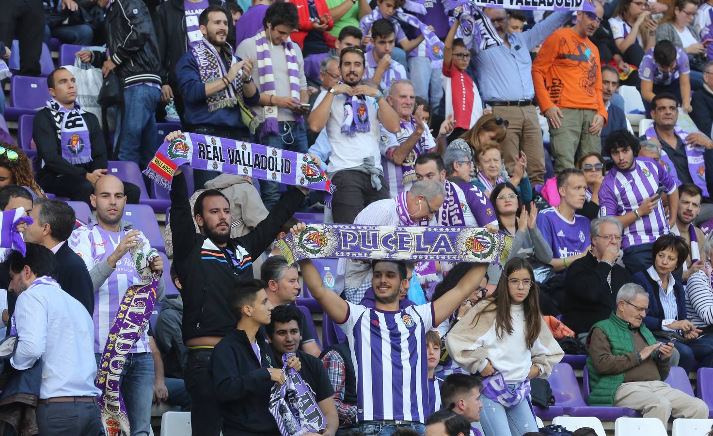 Óscar Plano adelantó al Real Valladolid después de una gran jugada llevada por Nacho, Guardiola y Toni Villa y empató Carlos Fernández