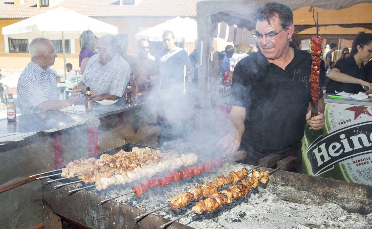 Feria del Pincho de Lechazo de Traspinedo, el año pasado. 