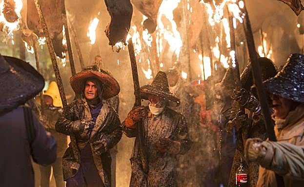 Celebración de el Vítor en Mayorga en años anteriores. 