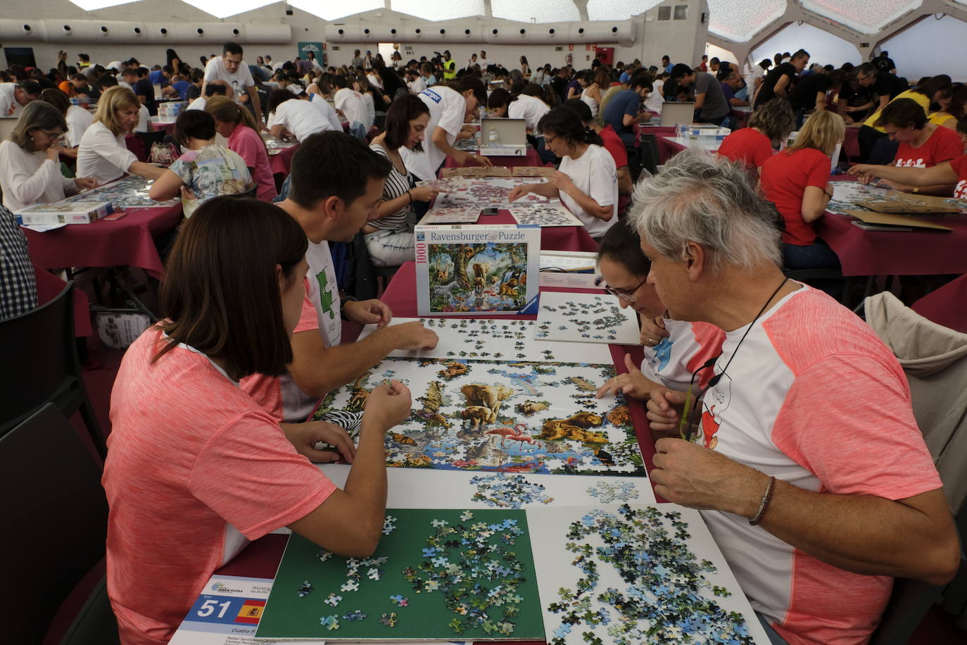 Unos 700 aficionados de 40 países diferentes participan este fin de semana en el I Campeonato del Mundo de Puzles que se celebra en la Cúpula del Mileno de Valladolid y que ha dado inicio hoy sábado con el torneo por equipos, al que seguirán mañana las disciplinas individual y por parejas. En total, el certamen, que cuenta con el apoyo del Ayuntamiento, repartirá 2.500 euros en premios.