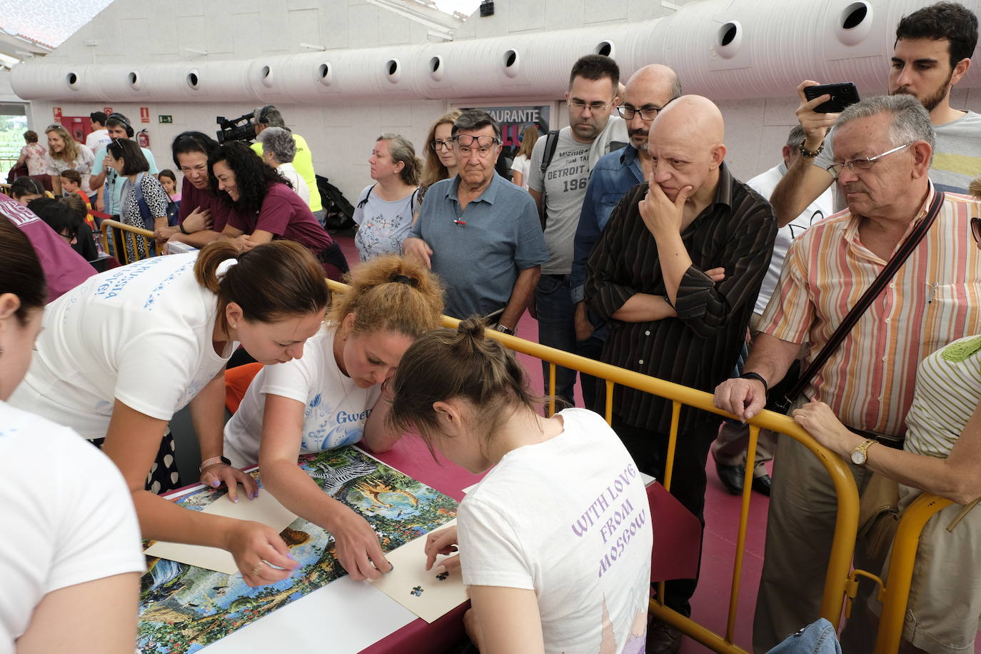 Unos 700 aficionados de 40 países diferentes participan este fin de semana en el I Campeonato del Mundo de Puzles que se celebra en la Cúpula del Mileno de Valladolid y que ha dado inicio hoy sábado con el torneo por equipos, al que seguirán mañana las disciplinas individual y por parejas. En total, el certamen, que cuenta con el apoyo del Ayuntamiento, repartirá 2.500 euros en premios.