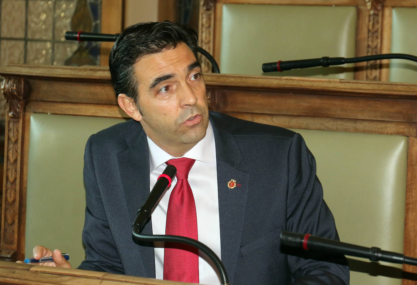 Pleno en el Ayuntamiento de Valladolid.