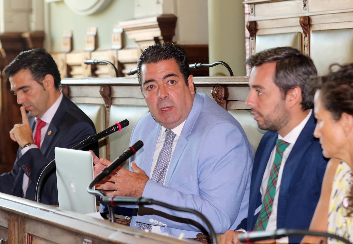 Pleno en el Ayuntamiento de Valladolid.