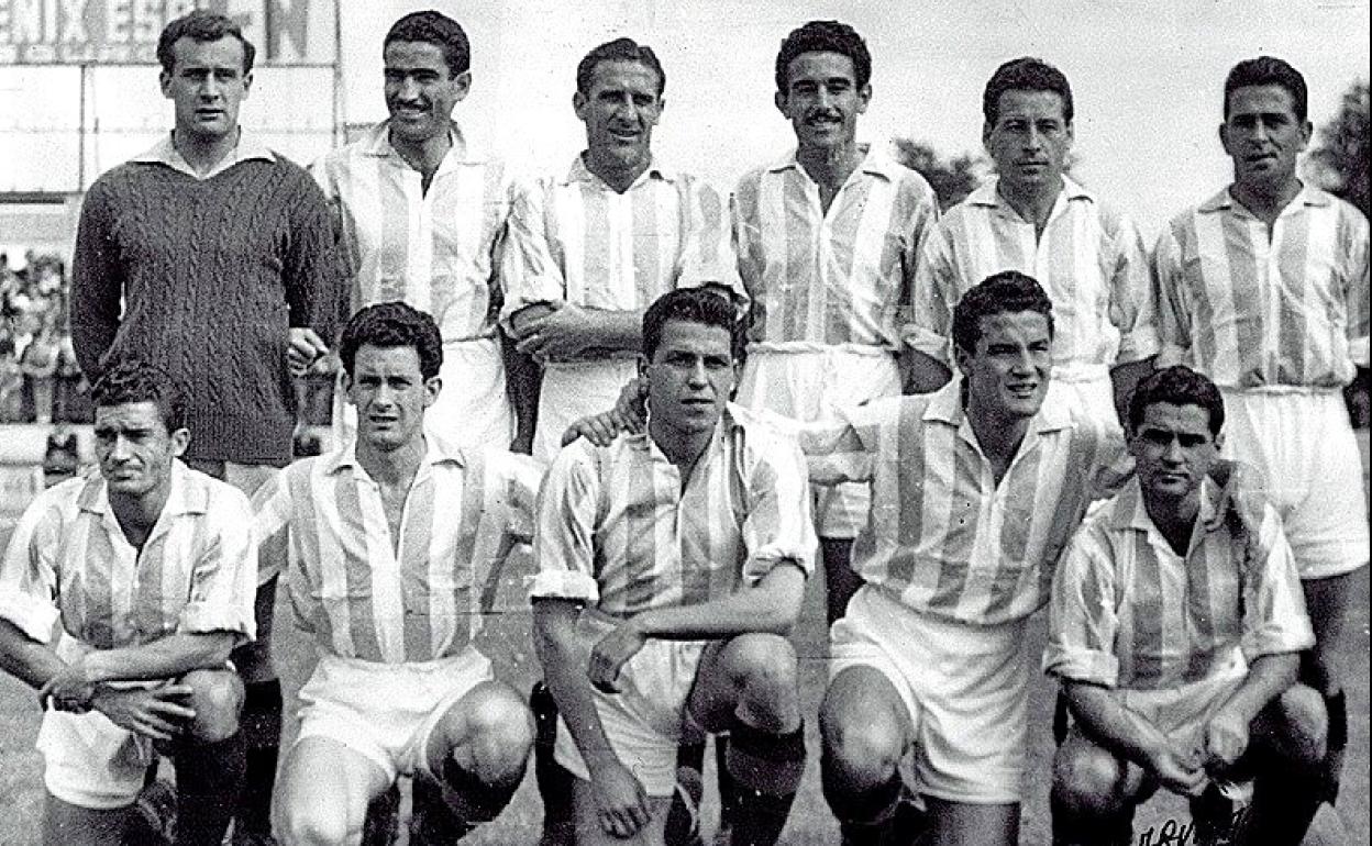 Plantilla del Real Valladolid de la temporada 1950/51. 