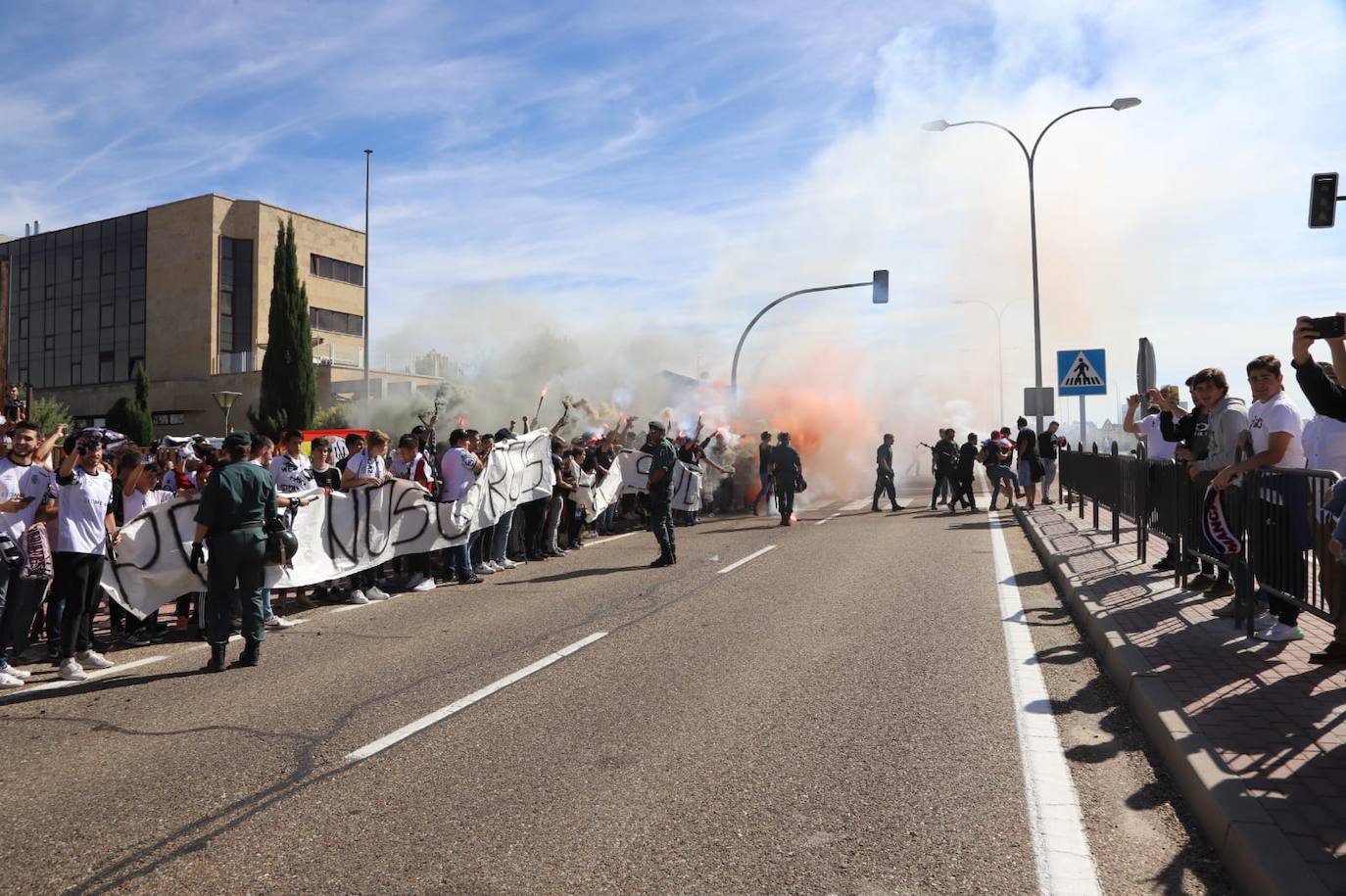 Los jugadores del Salamanca CF UDS y Unionistas. 