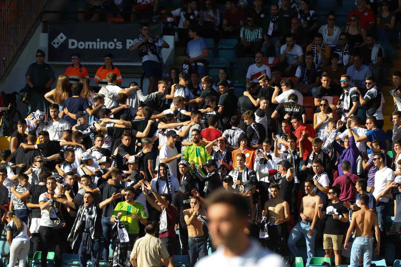 Los jugadores del Salamanca CF UDS y Unionistas. 