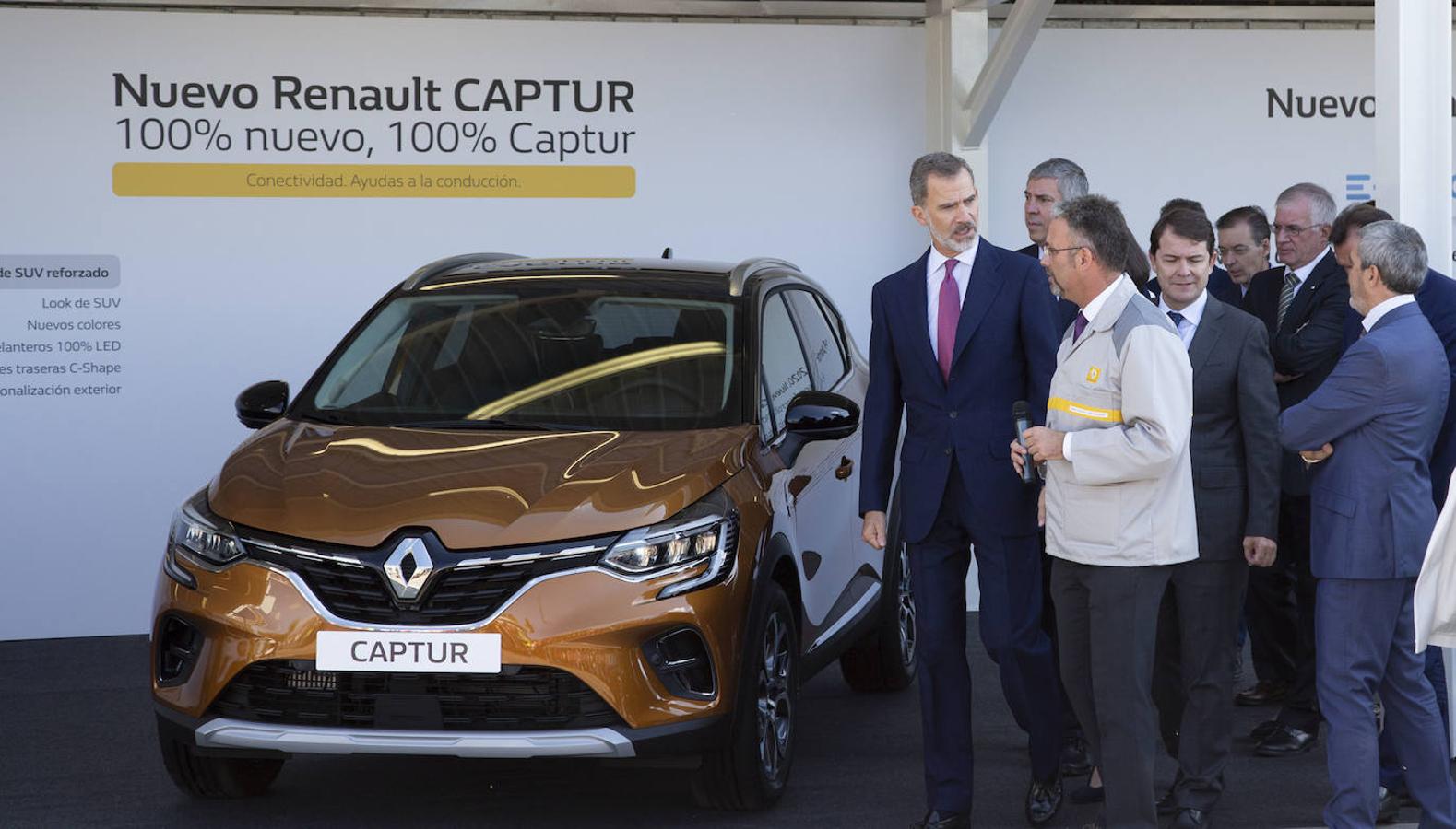 Fotos: El Rey Felipe VI visita la factoría de carrocería y montaje de Renault Valladolid
