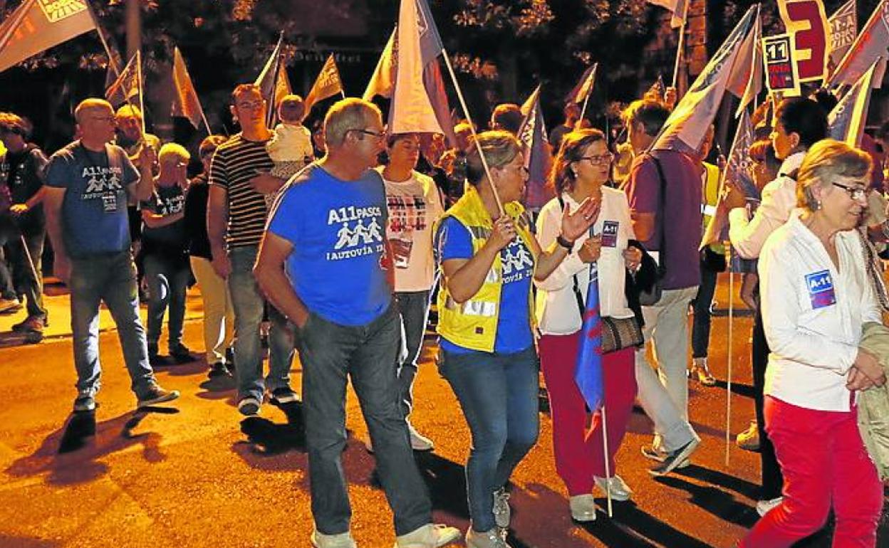 Un momento de la concentración.