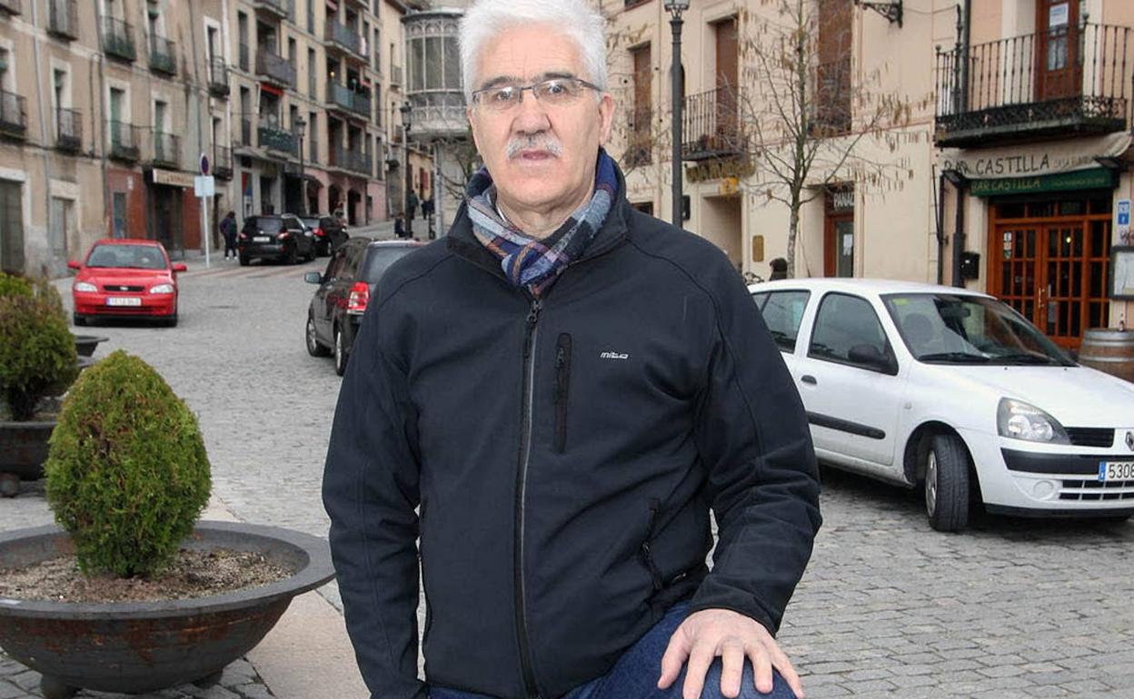 Pablo Alejandro, en las calles de La Granja en mayo. 