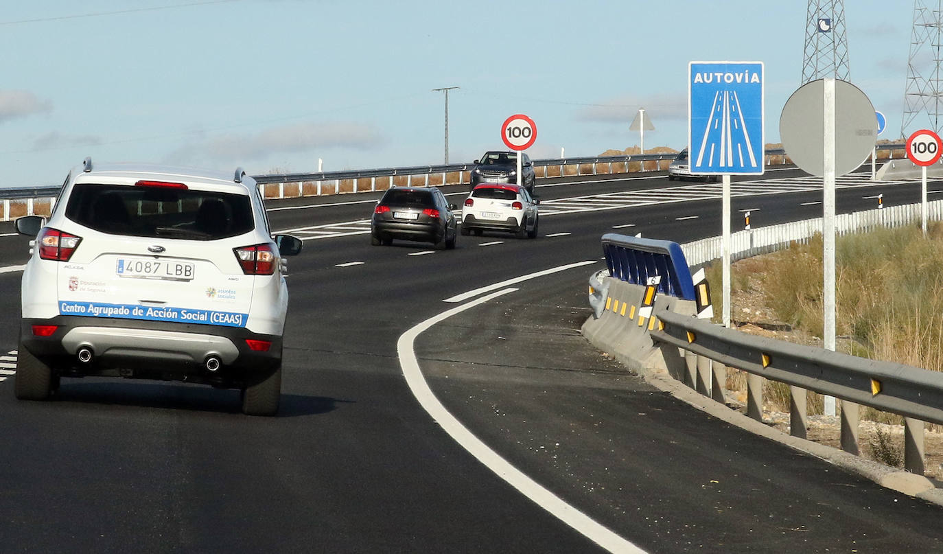 Fotos: Apertura de un tramo de las obras de desdoblamiento de la SG-20