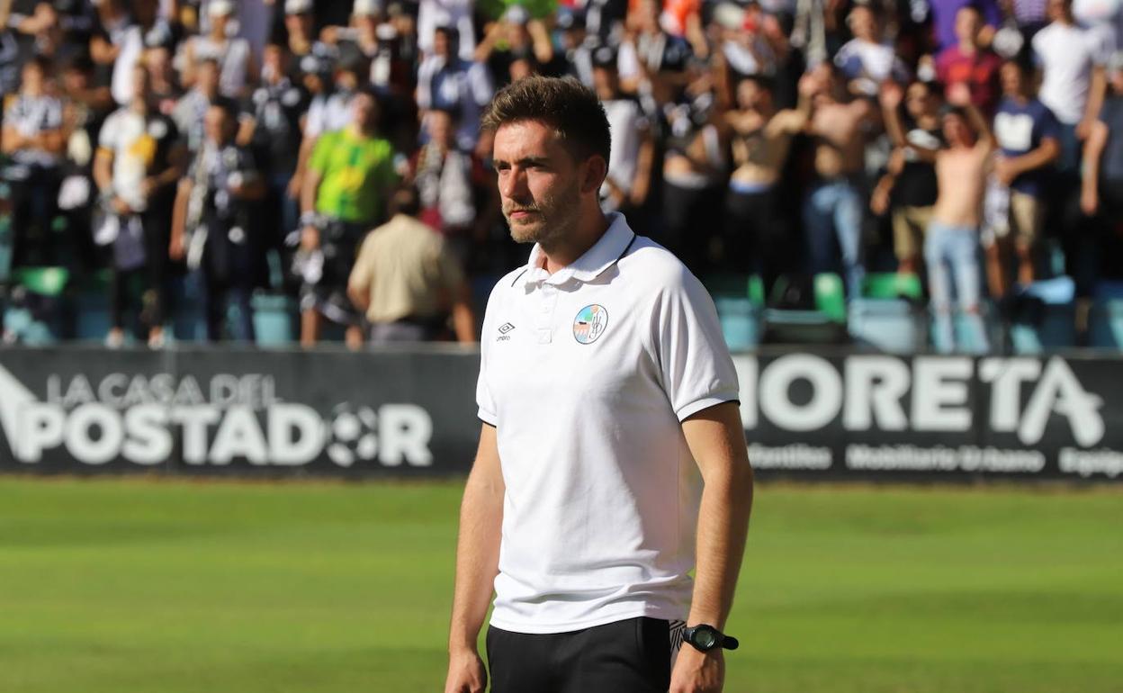 Pablo Cortés, durante un partido en el Helmántico.
