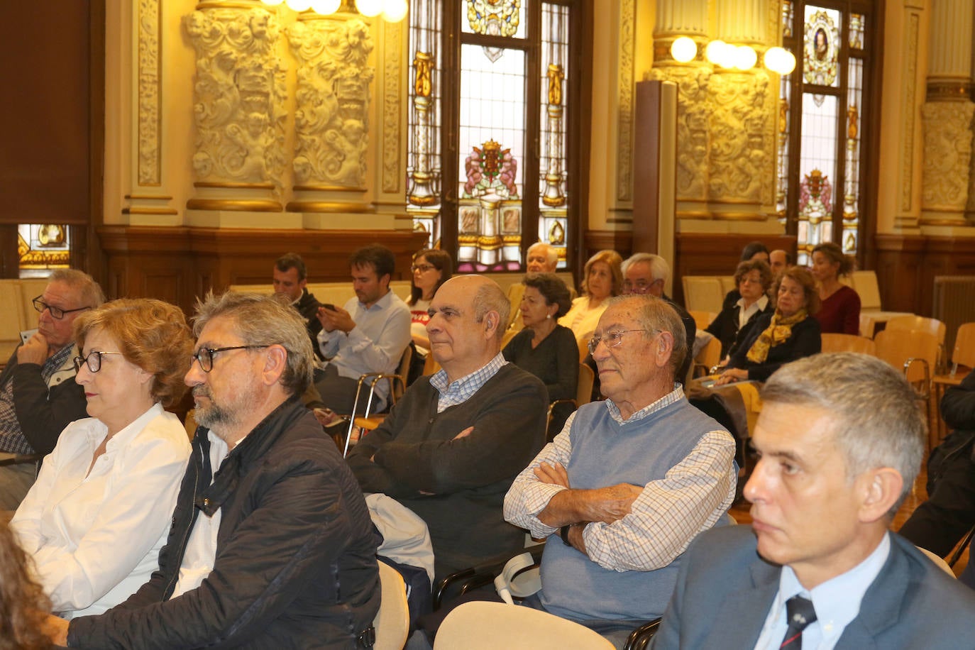 Presentación del libro 'Valladolid y sus ferias' del Periodista José Miguel Ortega, en el Aula de Cultura del Norte de Castilla.