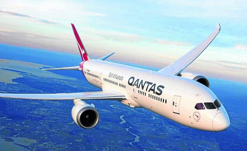 Boeing 787-9 Dreamliner como el que volará sin escalas durante casi veinte horas entre Nueva York y Sídney.