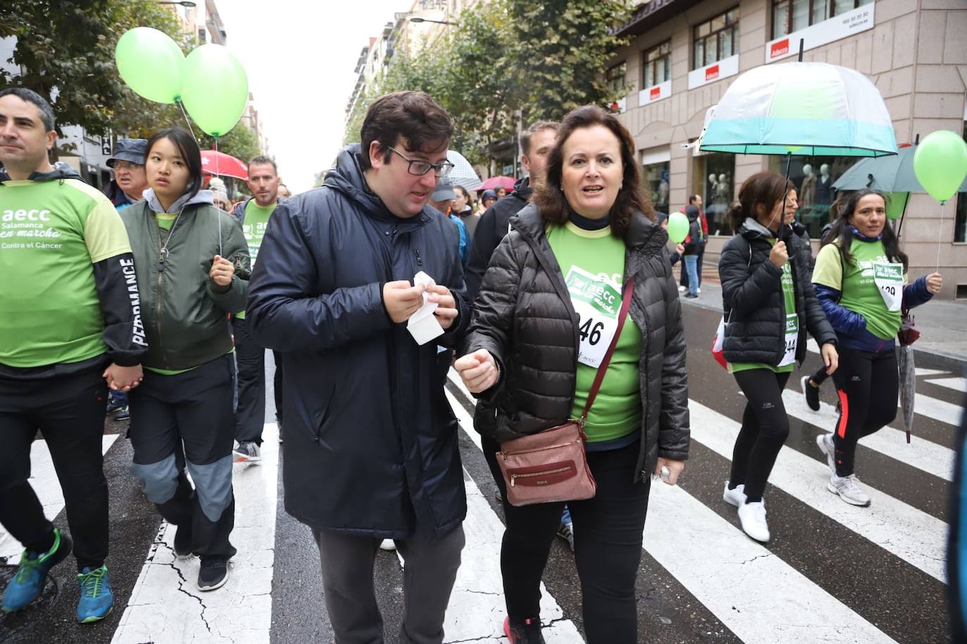 Marcha contra el cáncer en Salamanca. 