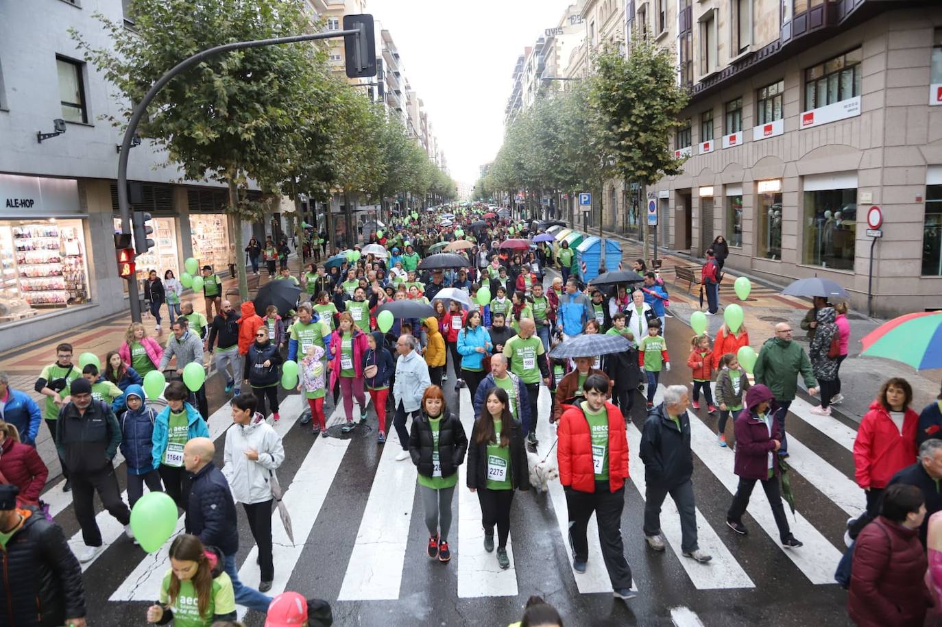 Marcha contra el cáncer en Salamanca. 