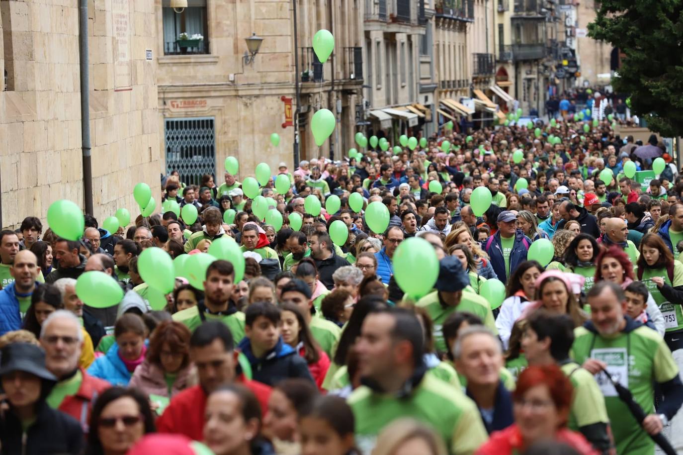 Marcha contra el cáncer en Salamanca. 