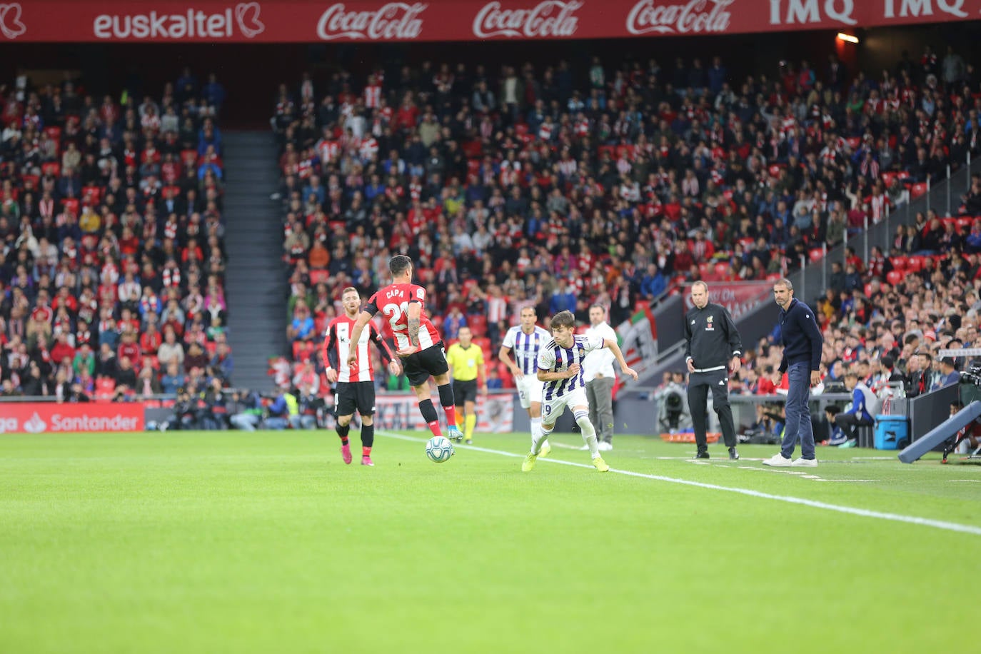 Empate entre el Atheletic y el Real Valladolid (1-1). 