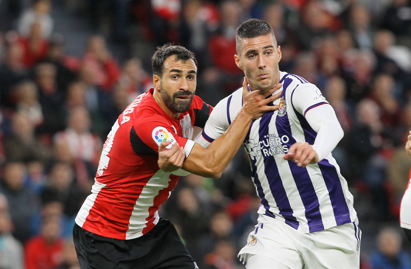 Empate entre el Atheletic y el Real Valladolid (1-1). 