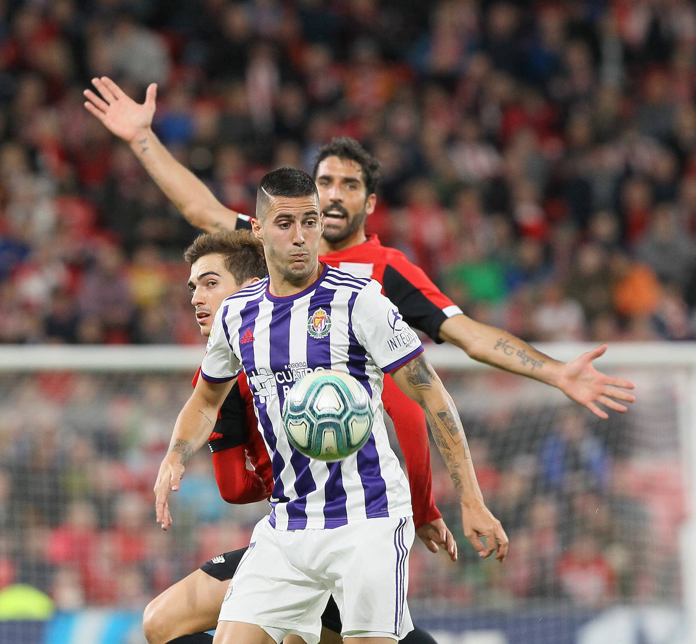 Empate entre el Atheletic y el Real Valladolid (1-1). 