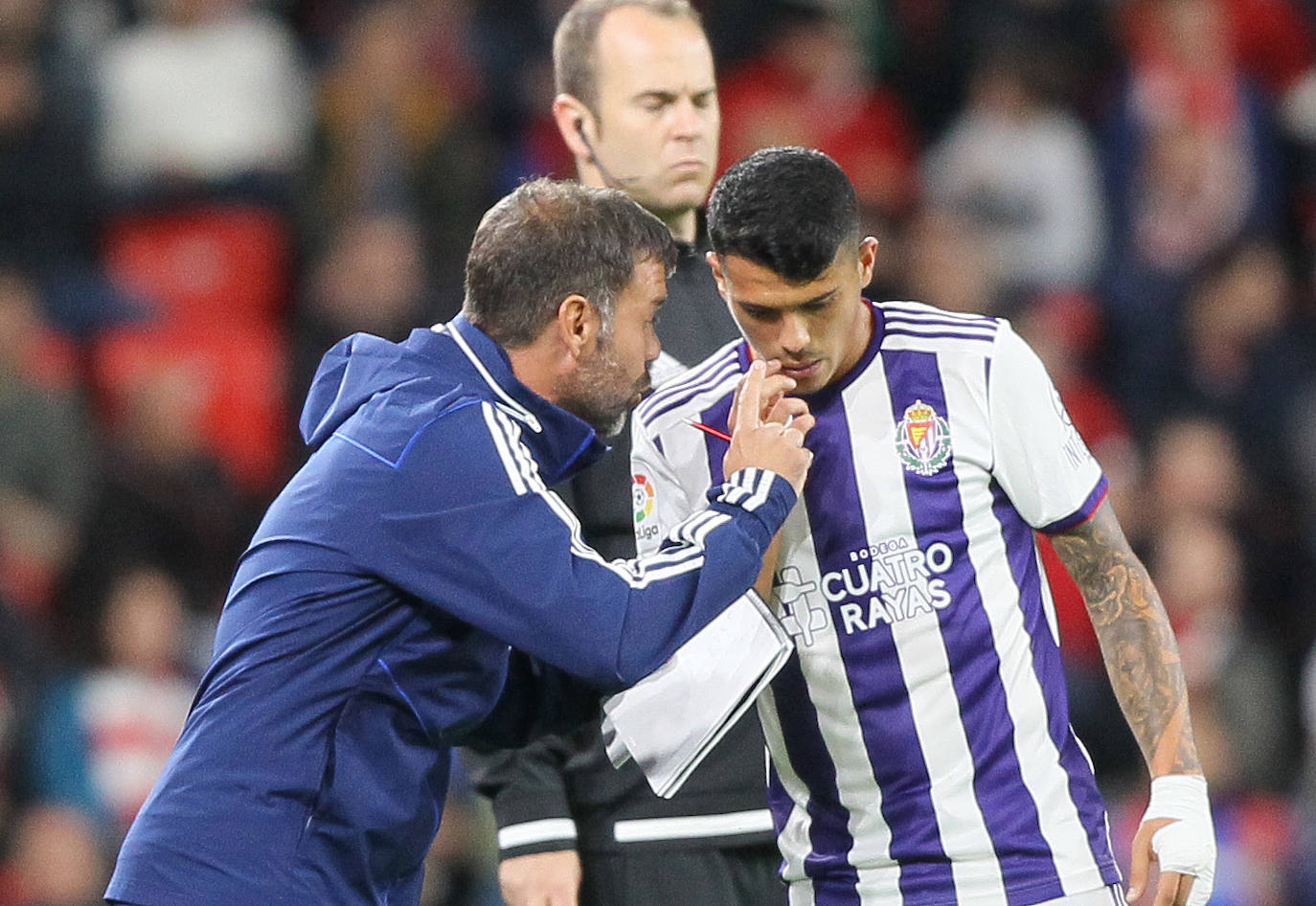 Empate entre el Atheletic y el Real Valladolid (1-1). 