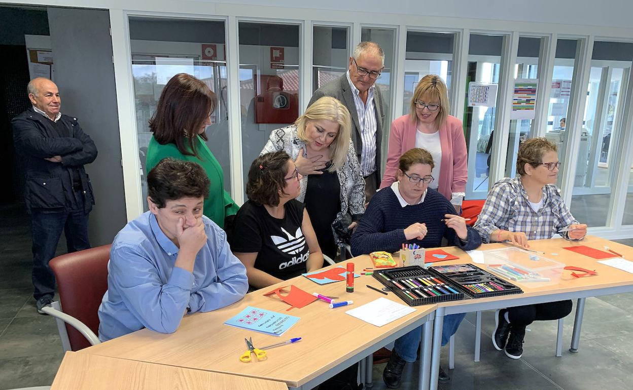 Ana Isabel Lima Fernández, en la Asociación Acopedis en Peñaranda de Bracamomente. 