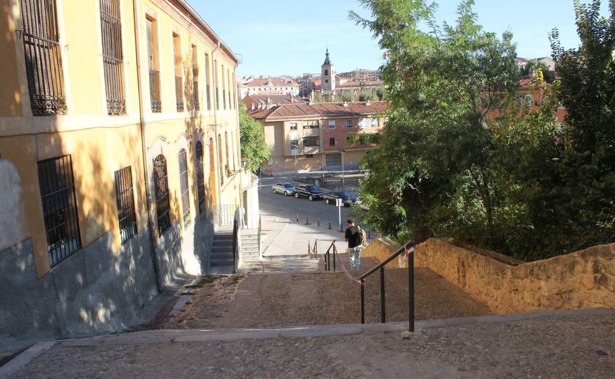 Vista del barrio de San Millán desde el paseo del Salón. 