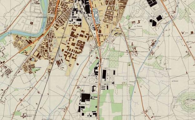 Plano de Valladolid en 1974. 