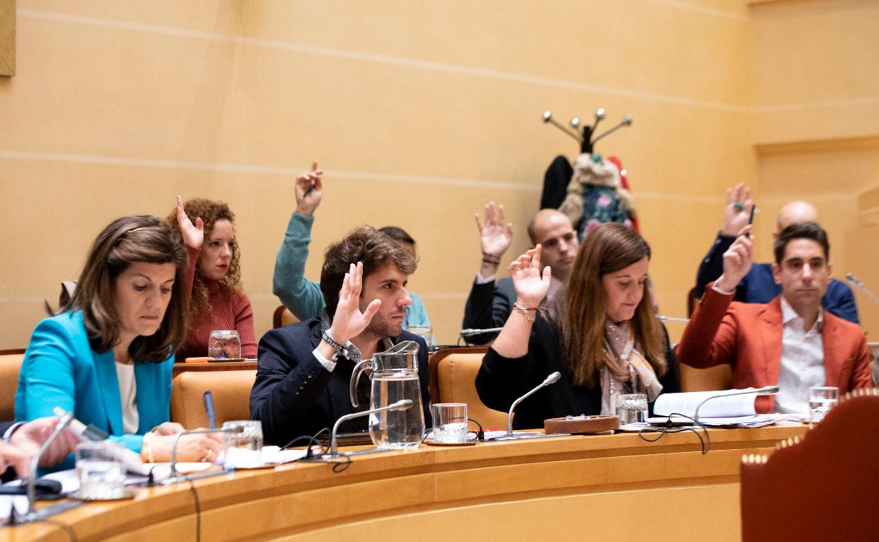 Votación de uno de los asuntos del orden del día del pleno. 