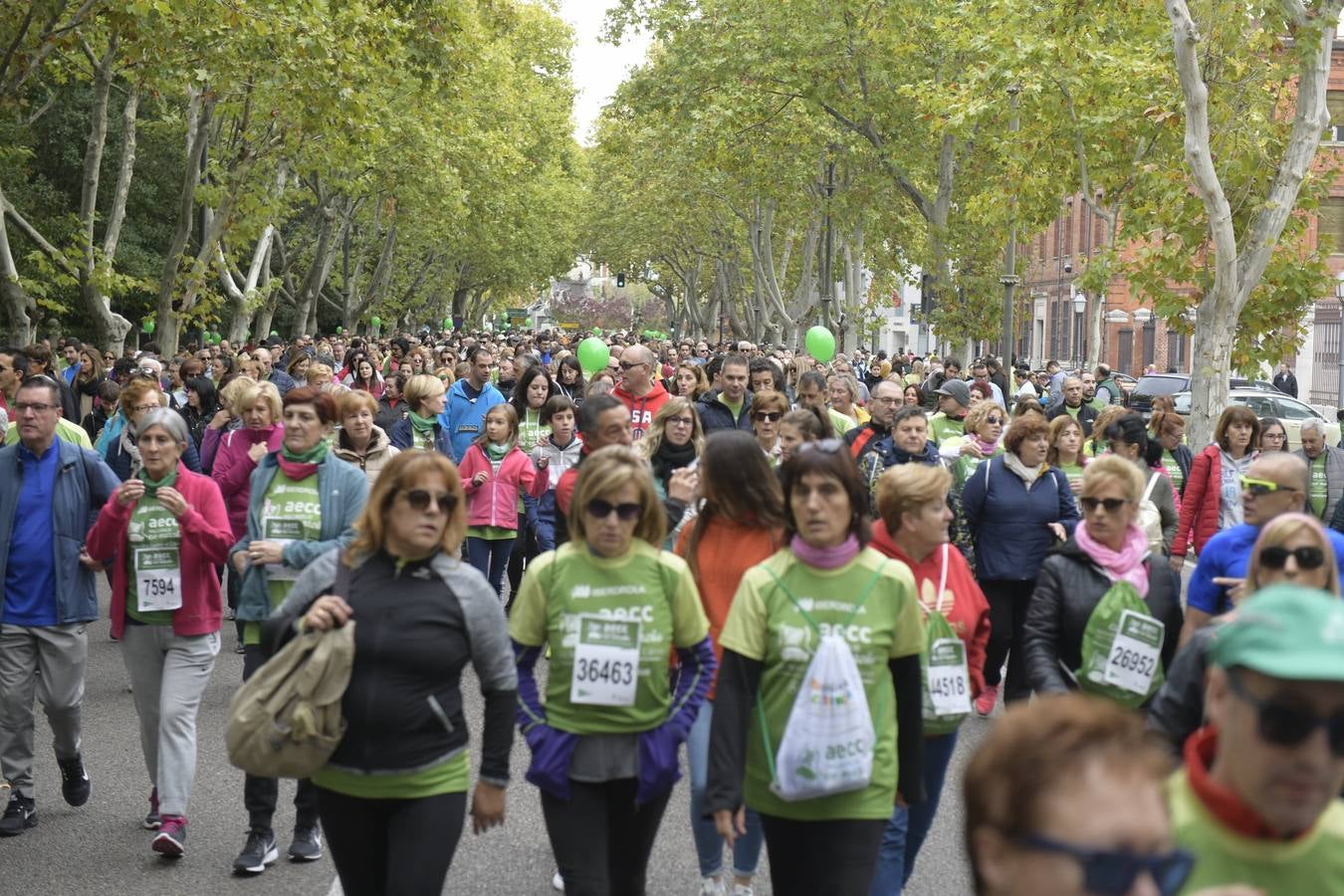 Corredores de la marcha contra el cáncer. 