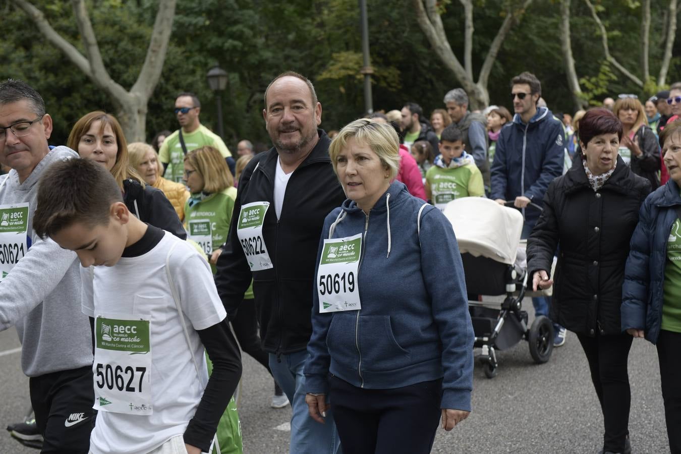 Corredores de la marcha contra el cáncer. 