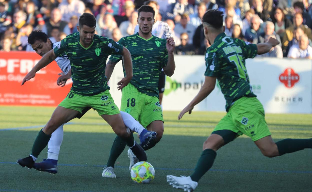 Una acción del último partido en el Municipal. 