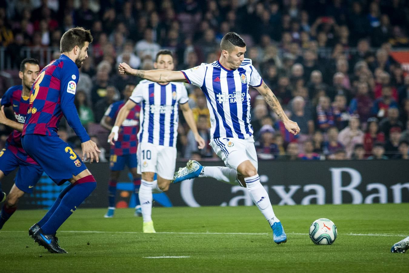 Lenglet adelantó al Barça y Olivas empató, pero Vidal rompió de nuevo el marcador y Messi hizo el tercero de falta directa para sumar el cuarto a pase de Rakitic y dar el quinto a Suárez