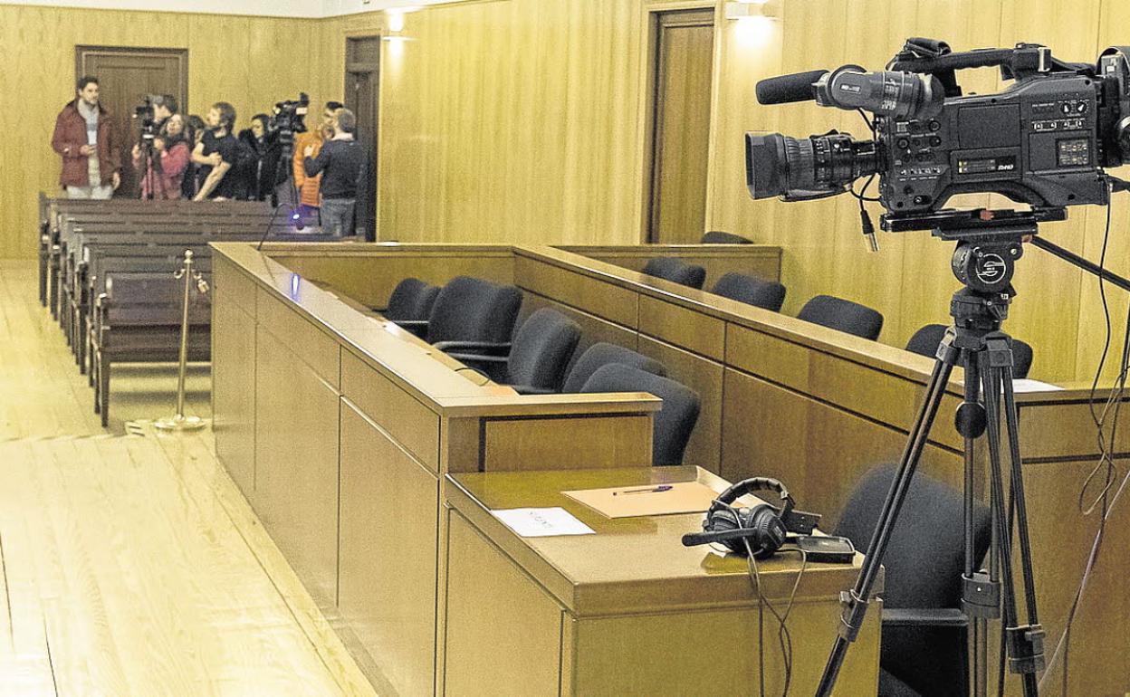 Sala grande de la Audiencia de Valladolid, donde se celebró el juicio el pasado 9 de octubre. 