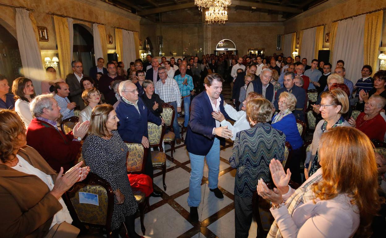 Alfonso Fernández Mañueco, durante el acto celebrado en Salamanca. 